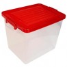 CAJA DE PLASTICO EUROPLAST LEO CON TAPA 33 LITROS