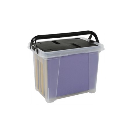 CAJA DE PLASTICO OFFICE DEPOT PORTATIL ARCHIVO