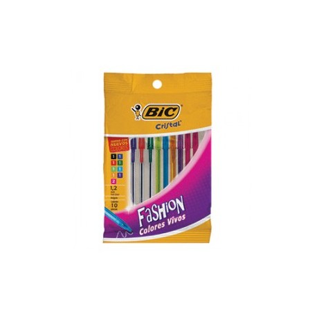 BOLIGRAFO BIC SHIMMERS COLORES SURTIDOS 6 MAS 4