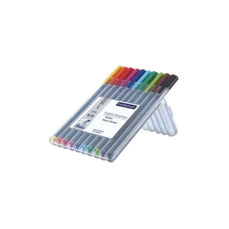 CAJA TRIPLUS FINELINER DE 0.3 MM CON 10 PIEZAS