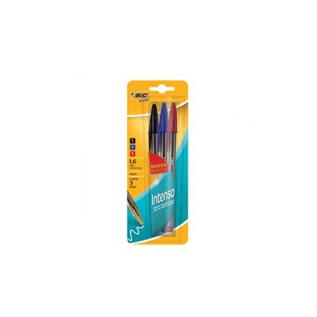 BOLIGRAFO BIC CRISTAL BOLD COLORES SURTIDOS PAQ/3