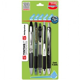 BOLIGRAFO DISTINTAS TINTAS 5PK