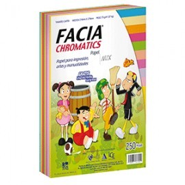 PAPEL CHROMATICS 10 COLORES CON 250 FACIA