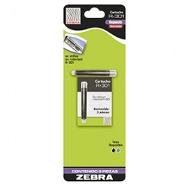 REPUESTO P/BOLIGRAFO ZEBRA R-301 NEGRO PAQ/5