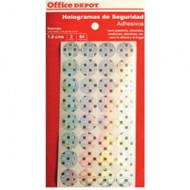 ETIQUETAS CIRCULARES OFFICE DEPOT DE SEGURIDAD 64