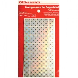 ETIQUETAS CIRCULARES OFFICE DEPOT DE SEGURIDAD C70