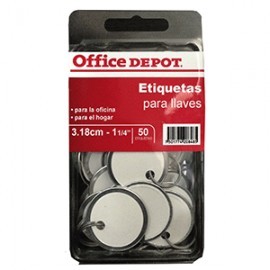 ETIQUETA CIRCULARES PARA LLAVES 3.18MM CON 50 PZ