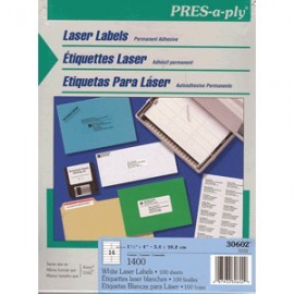 ETIQUETAS LASER PRESS PLY AVERY 1/3X4 14 CON 1400