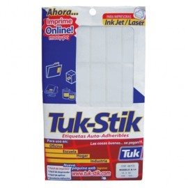 ETIQUETA RECTANGULAR TUK BLANCA 19X50MM CON 480 PZ