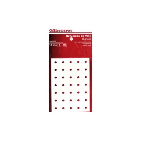 REFUERZOS PARA CARPETA OFFICE DEPOT BLANCO C/210