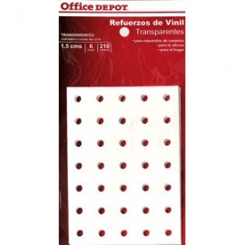 REFUERZOS PARA CARPETA OFFICE DEPOT TRANSPAR C/210