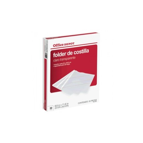 FOLDER DE COSTILLA OFFICE DEPOT 50 PIEZAS