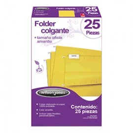 FOLDER COLGANTE WILSON JONES OFICO AMARILLO 25PZ