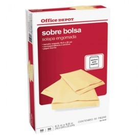 SOBRE DE PAPEL ESQUELA OFFICE DEPOT MANILA 50 PZ