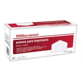 SOBRES LASER OFICIO OFFICE DEPOT CON 10 PIEZAS