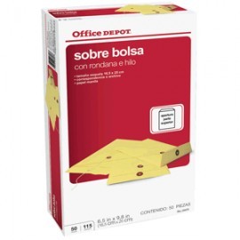 SOBRE DE PAPEL ESQUELA OFFICE DEPOT RONDANA 50 PZ