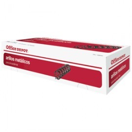 CAJA DE ARILLO METALICO OFFICE DEPOT 3/8 NEGRO