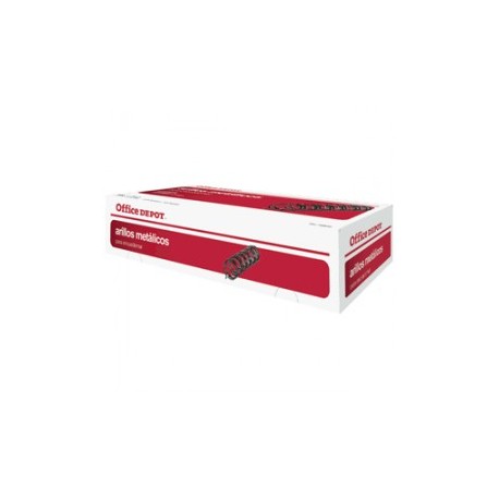 CAJA DE ARILLO METALICO OFFICE DEPOT 3/8 NEGRO