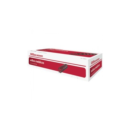 CAJA DE ARILLO METALICO OFFICE DEPOT 1/2 NEGRO